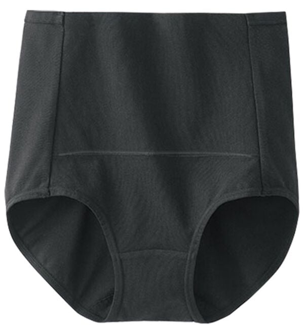 LAVIENNE（ラヴィエンヌ）の「綿９５％のお腹お尻すっぽりショーツ単品（ショーツ）」｜ブラック