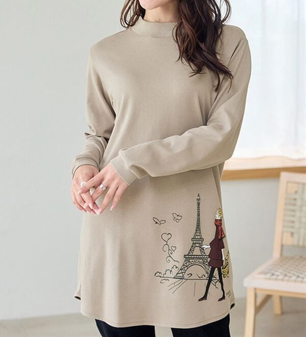 BELLUNA（ベルーナ）の「【メルティポンチ】プリントチュニック（チュニック）」｜詳細画像