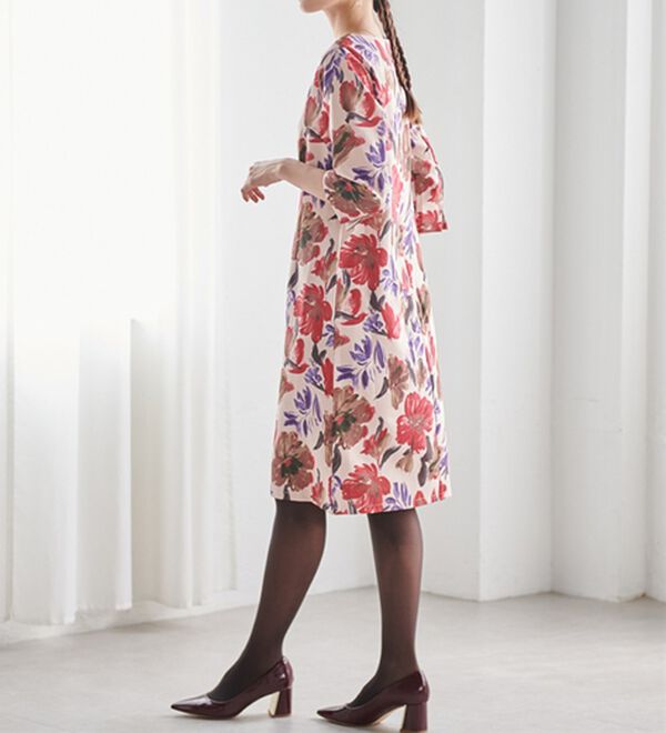 RANAN（ラナン）の「クラシックフラワーサックワンピ（その他ワンピース）」｜詳細画像