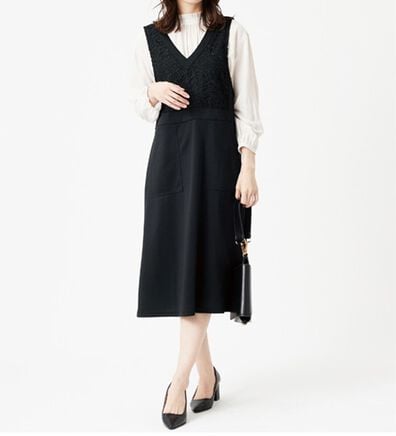 BELLUNA（ベルーナ）の「【Ｌａｇｒｉｌｕａ】レース使いジャンパースカート（ジャンパースカート）」