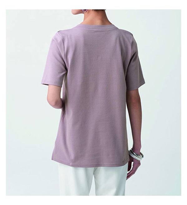 BELLUNA（ベルーナ）の「艶やか綿１００％シンプルプルオーバー（カットソー）」｜詳細画像