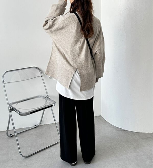 GeeRA（ジーラ）の「ゆるっと柔らか！袖ボリュームメランジニット（ニット・セーター）」｜詳細画像