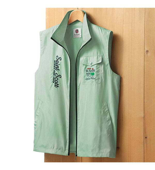 「ブランドデザイン裏メッシュベスト（メンズベスト）」｜詳細画像