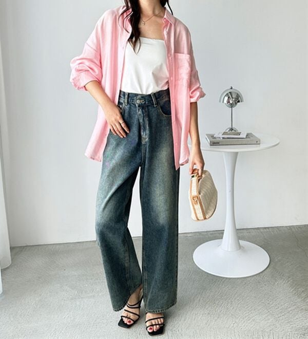 GeeRA（ジーラ）の「アソート柄オーバーサイズシャツ（シャツ）」｜詳細画像