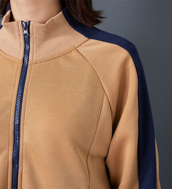 BELLUNA（ベルーナ）の「【Ｌａｇｒｉｌｕａ】配色ライン使いコクーンジャケット（その他ジャケット）」｜詳細画像