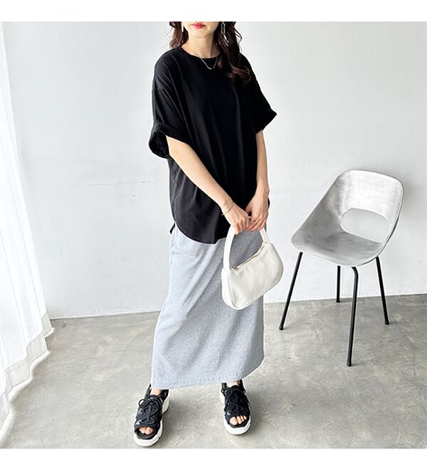 GeeRA（ジーラ）の「プリントチュニックＴシャツ（カットソー）」｜詳細画像