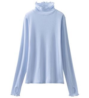 LAVIENNE（ラヴィエンヌ）の「【医師オススメ】素肌ベール　綿１００％ＵＶ対策インナー（肌着・インナーウェア）」｜サックス