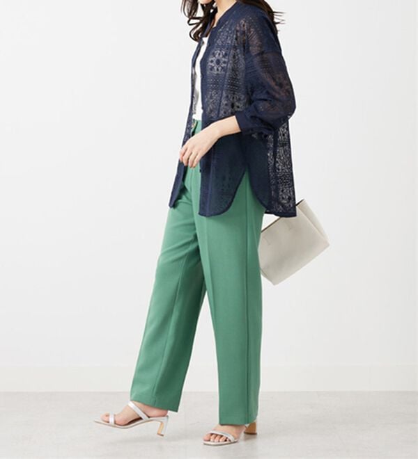 BELLUNA（ベルーナ）の「上品レース素材シャツチュニック（チュニック）」｜詳細画像