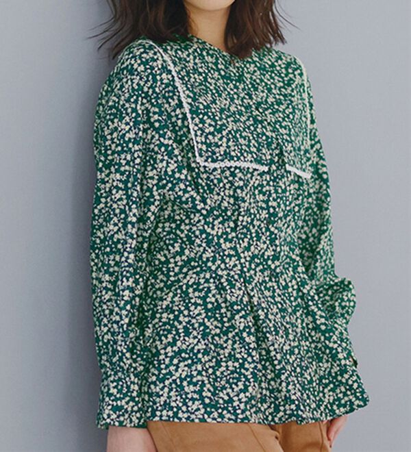 RANAN（ラナン）の「小花柄プリントブラウス（ブラウス）」｜コバナガラ