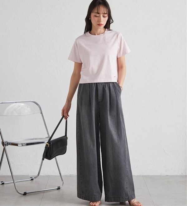 RANAN（ラナン）の「【5つの機能付】ひんやり着回し抜群ベーシックＴシャツ＜選べる着丈＞（Tシャツ）」｜詳細画像