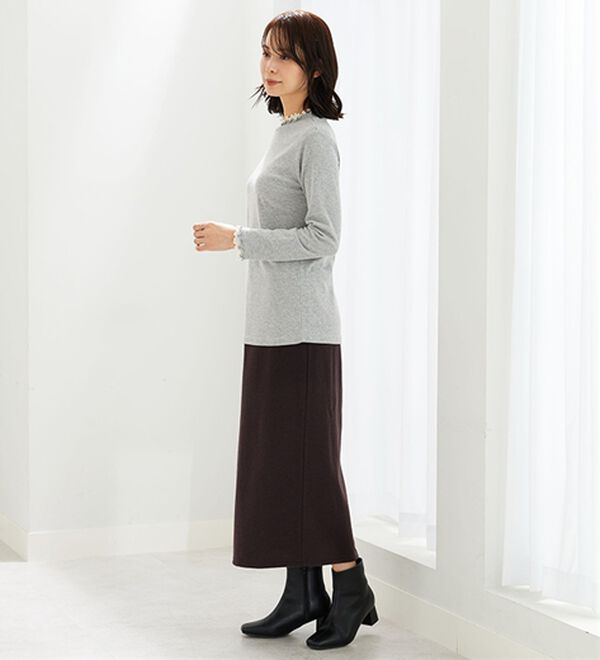 BELLUNA（ベルーナ）の「重ね着風フリル衿プルオーバー（カットソー）」｜詳細画像