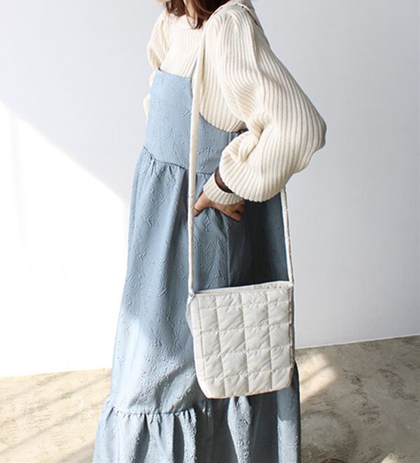 GeeRA（ジーラ）の「パフスリーブ袖ボタン着回しリブニット（ニット・セーター）」｜詳細画像