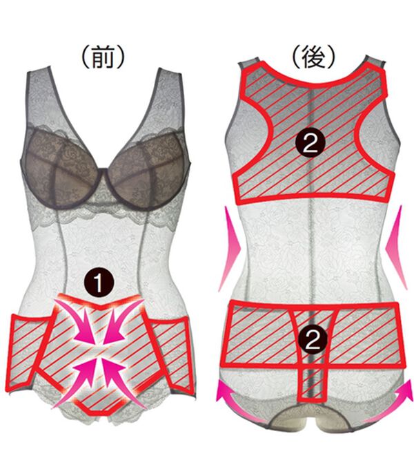 ベージュ ボディスーツ B120Q DLARGE.JPG