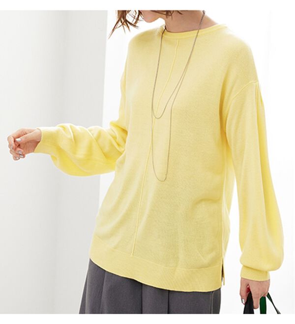 BELLUNA（ベルーナ）の「ふんわりカシミヤタッチニットプルオーバー（ニット・セーター）」｜詳細画像