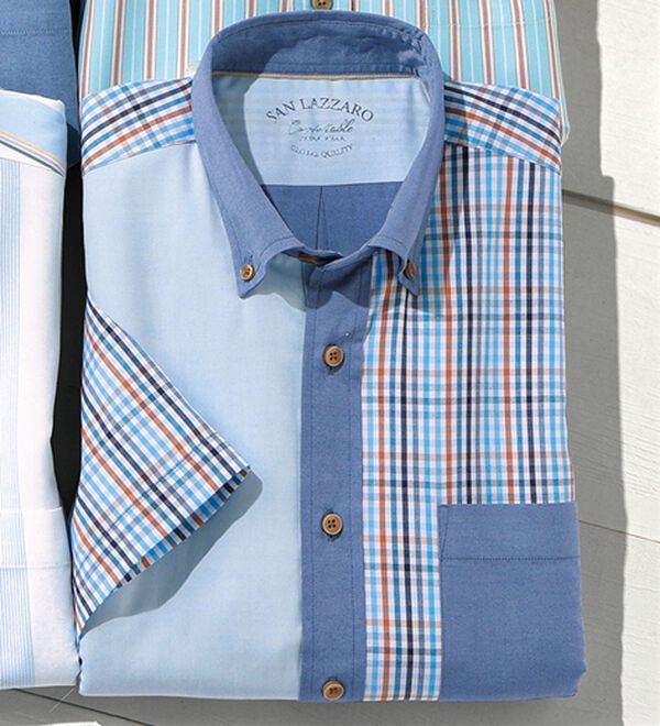 「大人のサマーオックス半袖シャツ（メンズシャツ）」｜クレイジー