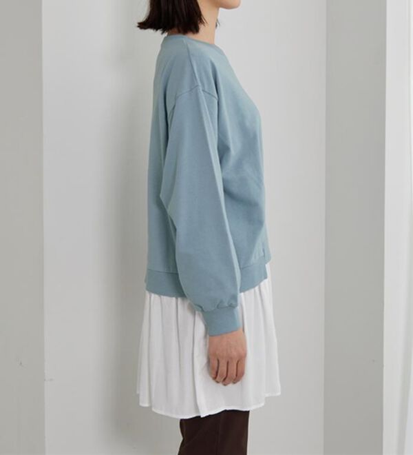 BELLUNA（ベルーナ）の「裏毛素材レイヤード風チュニック（チュニック）」｜詳細画像