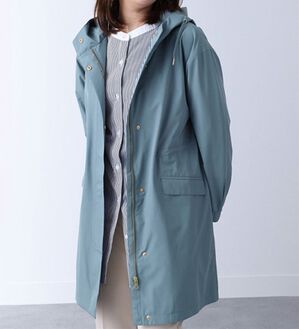 BELLUNA（ベルーナ）の「【高見え】防風はっ水ロング丈マウンテンパーカー（ロングコート）」｜サックスブルー