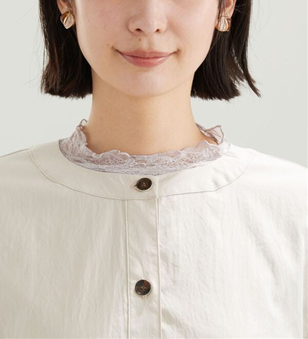 BELLUNA（ベルーナ）の「ビンテージ調ボタンデザインブルゾン（その他ジャケット）」｜詳細画像