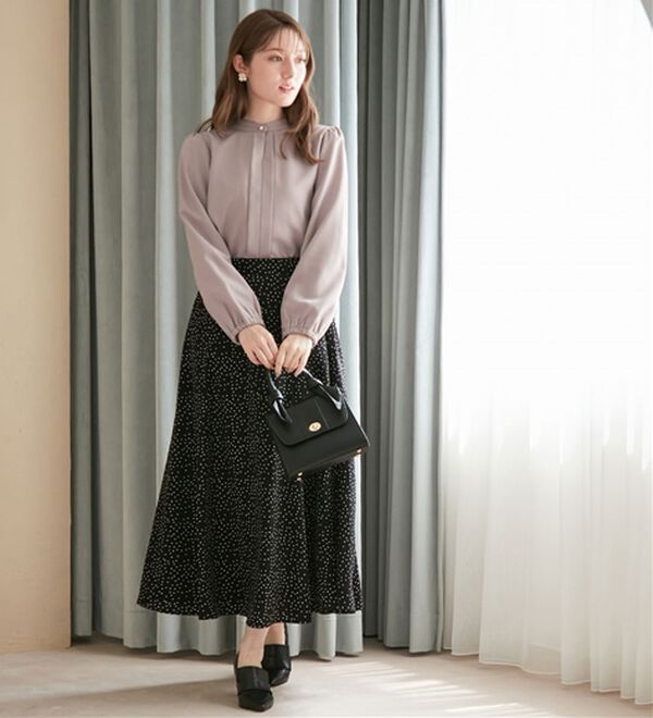 alotta（アロッタ）の「あったか裏起毛フロントタックブラウス（ブラウス）」｜詳細画像