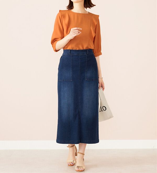 BELLUNA（ベルーナ）の「麻調合繊フリルデザインブラウス（ブラウス）」｜詳細画像