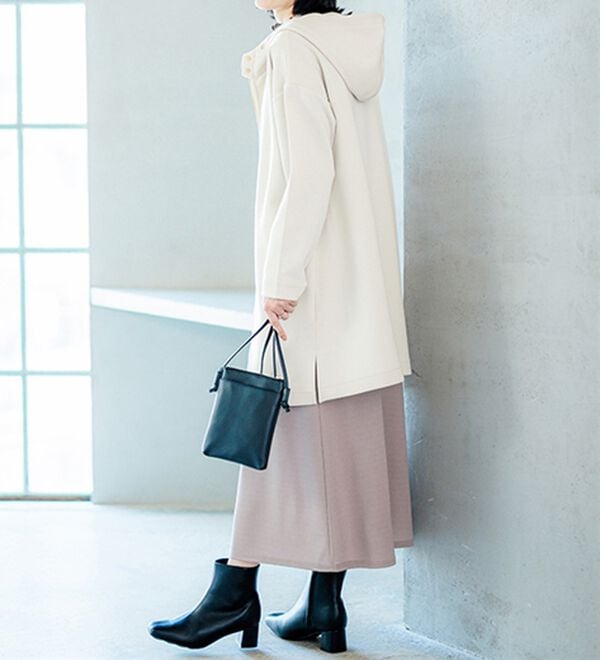 BELLUNA（ベルーナ）の「衿デザインロング丈パーカー（パーカー）」｜詳細画像