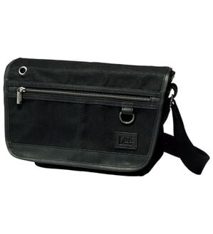 「＜Ｌｅｅ＞ビンテージ風帆布ショルダー（メンズショルダーバッグ）」｜ブラック