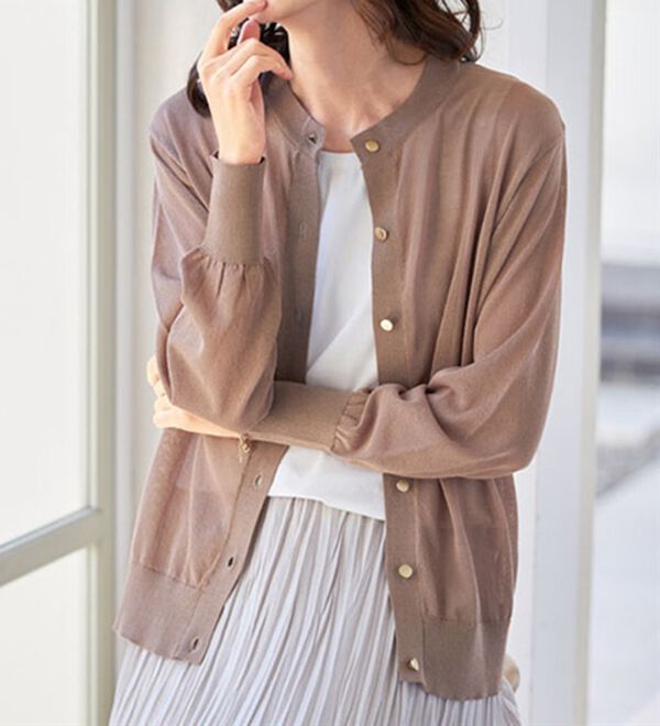 BELLUNA（ベルーナ）の「ヒンヤリ冷感！レギュラーカーディガン（ニットカーディガン）」｜詳細画像