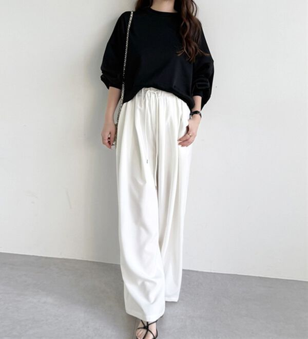 GeeRA（ジーラ）の「ボリュームスリーブ裏毛ショートスウェット（トレーナー・スウェット）」｜詳細画像