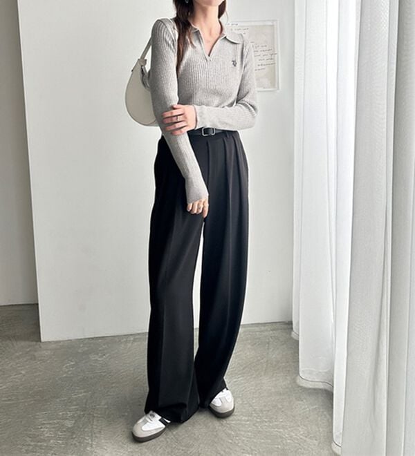 GeeRA（ジーラ）の「【U.S. POLO ASSN.】ポロ衿リブニット（ニット・セーター）」｜詳細画像