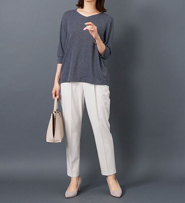 BELLUNA（ベルーナ）の「ラメ調ドルマンプルオーバー（カットソー）」｜詳細画像