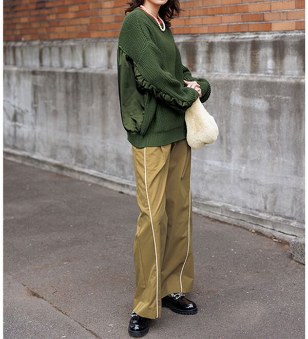 RANAN（ラナン）の「サイドラインチノ（ワイドパンツ・ガウチョ）」｜詳細画像