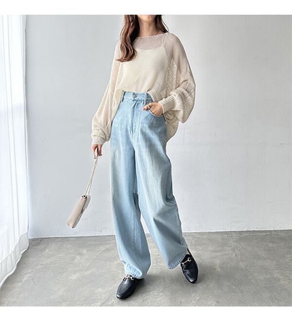 GeeRA（ジーラ）の「美脚魅せカーブデニム（フルレングスパンツ）」｜詳細画像