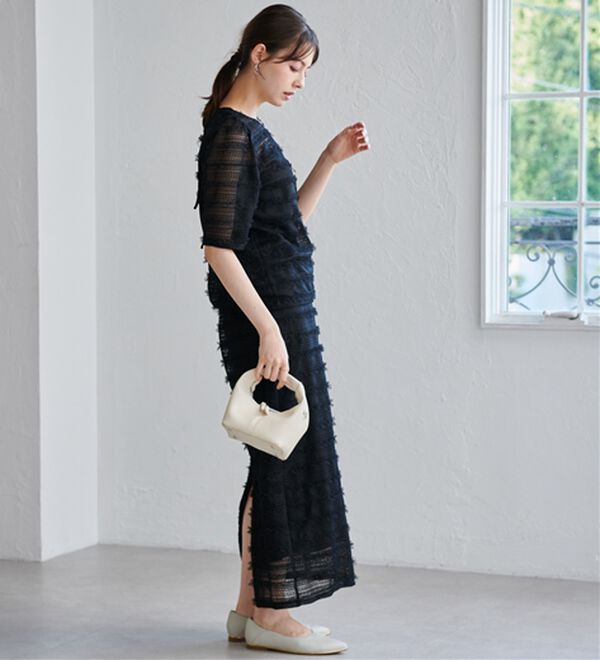 RANAN（ラナン）の「フリルレースパフスリーブトップス（カットソー）」｜詳細画像