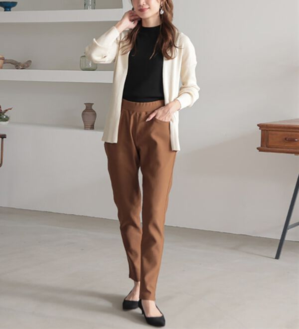 A HAPPY MARILYN（アハッピーマリリン）の「【Ｍ～８Ｌ】楽ちん暖かスキニーパンツ（スリム・スキニーパンツ）」｜詳細画像