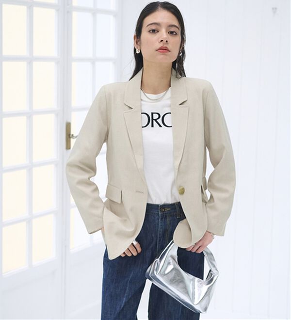 BELLUNA（ベルーナ）の「＜楽スタフィット＞テーラードジャケット（テーラードジャケット）」｜詳細画像