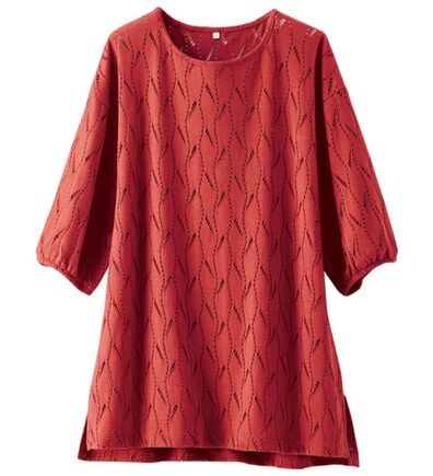 BELLUNA（ベルーナ）の「ストレッチレース素材ふんわり袖チュニック（チュニック）」