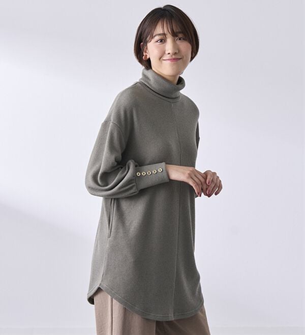 BELLUNA（ベルーナ）の「ニット見えデザインチュニック（チュニック）」｜詳細画像