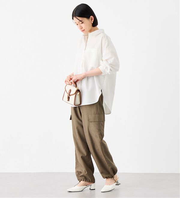 Viola e Viola（ヴィオラ エ ヴィオラ）の「【イージーケア】お手入れ簡単羽織に使えるオーバーシャツ（シャツ）」｜詳細画像