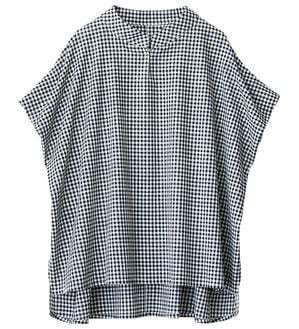 ルフラン（ルフラン）の「＜マジックスリム＞二の腕ほっそり見せブラウス（ブラウス）」｜ギンガム