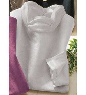 ルフラン（ルフラン）の「肌に優しい綿混チュール使いカットソー（カットソー）」｜アイスグレー