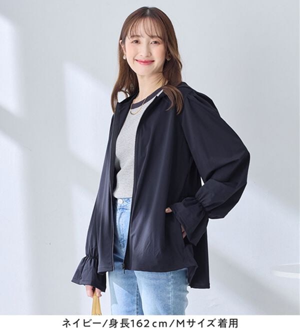 alotta（アロッタ）の「＜水陸両用＞紫外線カット！爽快ジップパーカー（パーカー）」｜詳細画像