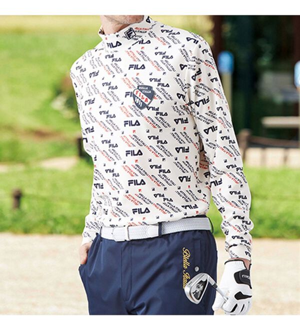 「【３色組】＜フィラ＞総柄ストレッチデザインハイネック（メンズカットソー）」｜詳細画像