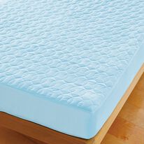 「パッドがいらない綿平織一体型ボックスシーツ（ボックスシーツ・ベッドシーツ）」