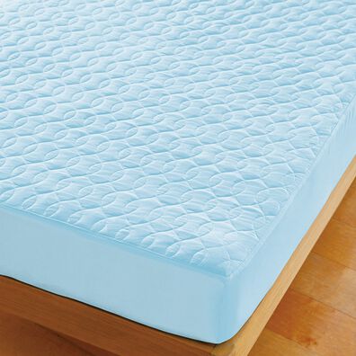 「パッドがいらない綿平織一体型ボックスシーツ（ボックスシーツ・ベッドシーツ）」