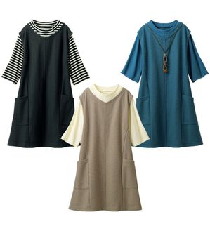 ルフラン（ルフラン）の「【３色組】パッと着て完成♪夏映えチュニック（チュニック）」｜3色組