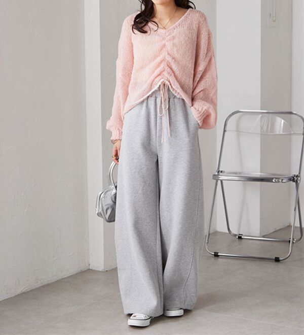 RANAN（ラナン）の「裏起毛カーブスウェットパンツ（その他パンツ）」｜詳細画像