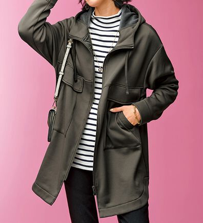 BELLUNA（ベルーナ）の「裏ファービッグポケット付フードジャケット（その他ジャケット）」