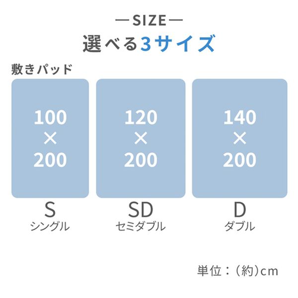 iellio（イエリオ）の「触れるたびひんやり　冷感敷パッド＜接触冷感・洗える・ゴムバンド付でズレにくい・ひんやりッチ＞（敷パッド）」｜詳細画像