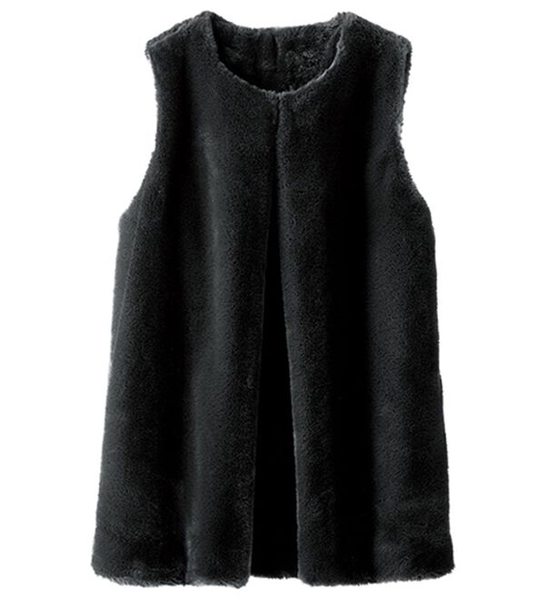 BELLUNA（ベルーナ）の「ホック付もこもこファーベスト（ベスト）」｜詳細画像