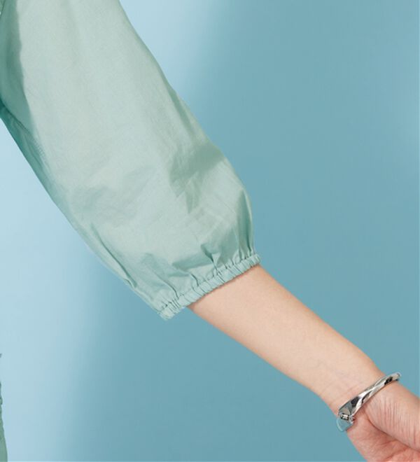 BELLUNA（ベルーナ）の「モチーフレース使いふんわり袖ブラウス（ブラウス）」｜詳細画像